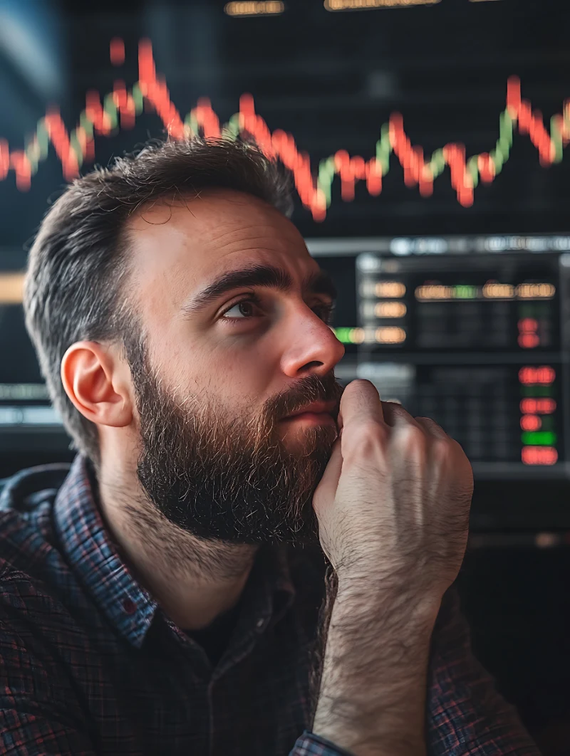 Trader planificando su estrategia de price action para el día