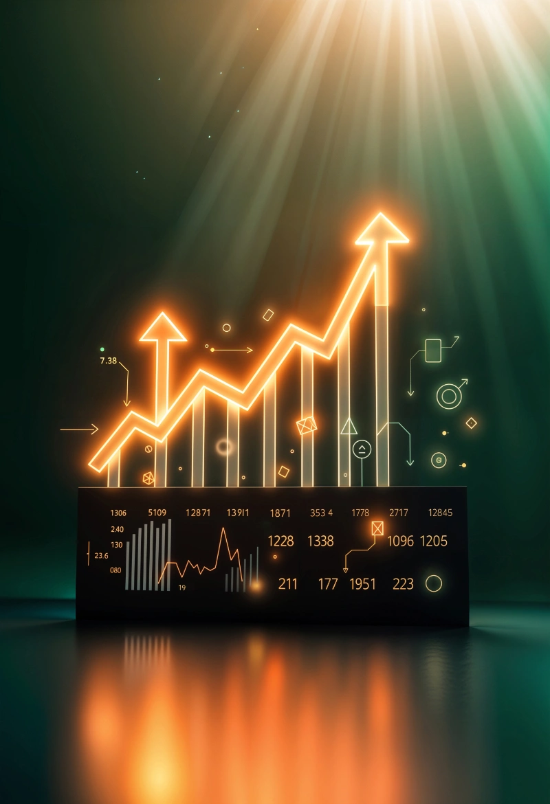 Trading del rango de apertura Visualización de datos dinámica en 3D, ilustración del trading del rango de apertura